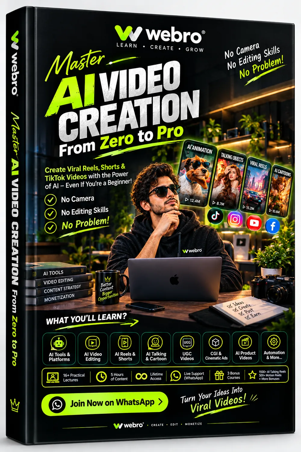 Master AI Video Creation course box